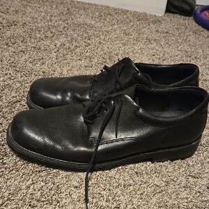 Rockport Black Leather Men's Oxfords